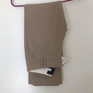 Banana Republic cream/light brown suit pants